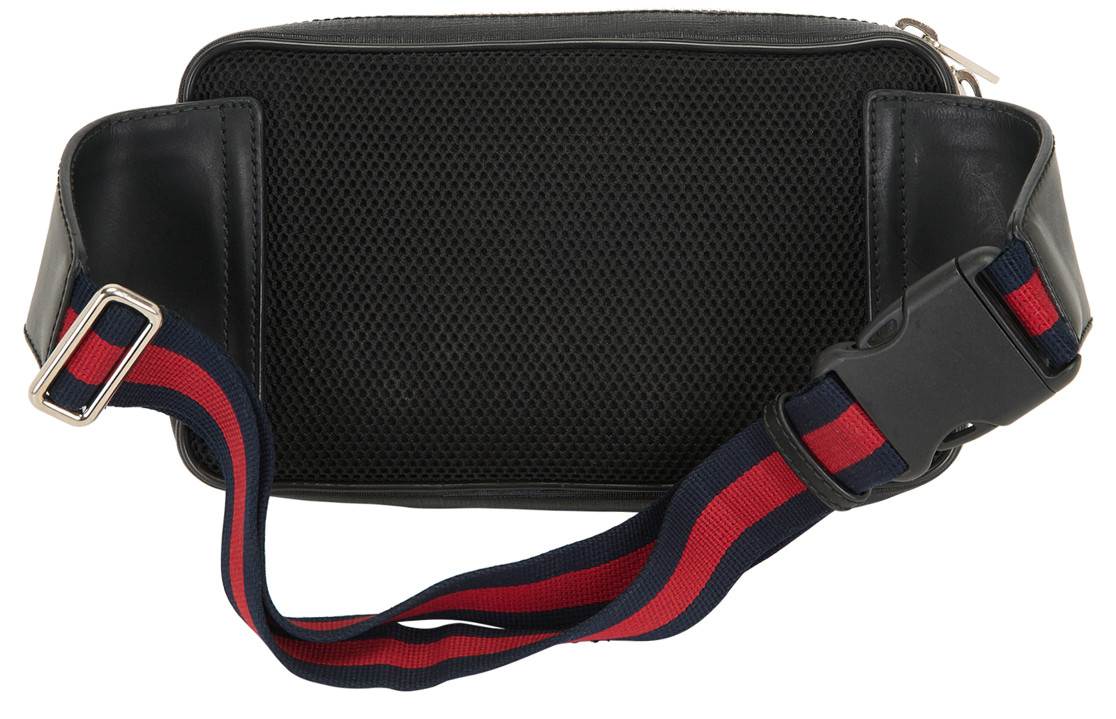 GG Supreme Belt Bag, &pound;450, Handbags, Black, Canvas/Leather, Back view